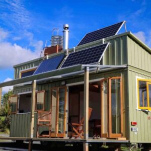 tiny house with solar panels